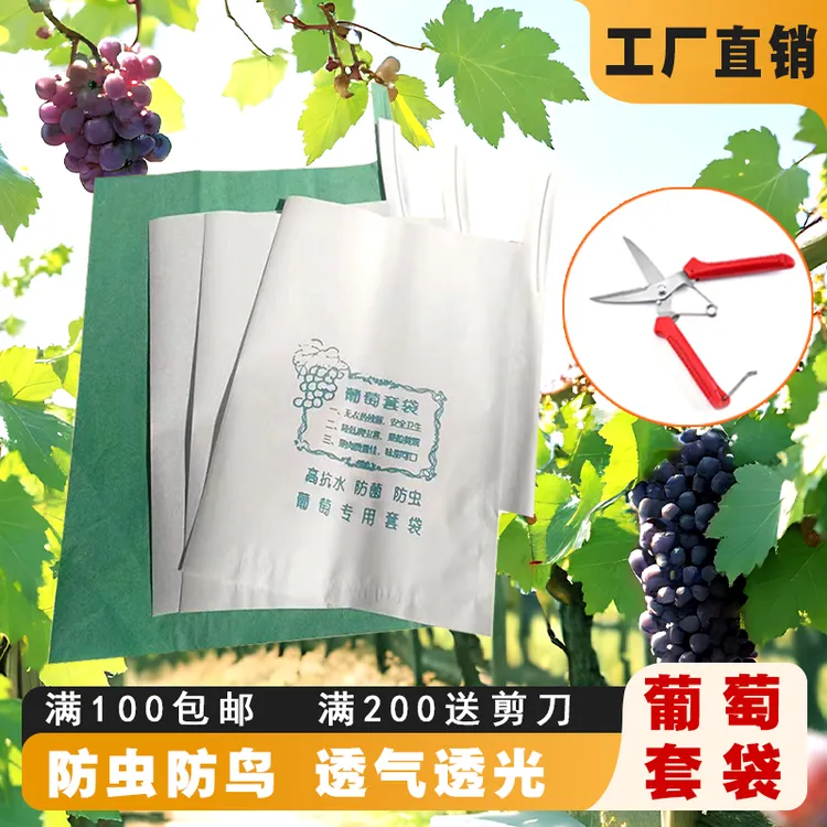 包葡萄套袋专用纸袋防虫防鸟水果防水雨套葡萄用的袋子莲雾专用袋