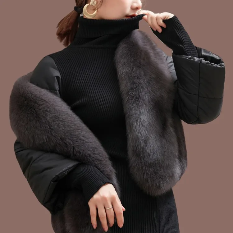 棉袖打底衫女冬新款内搭配马甲的加绒加厚高领黑色修身毛衣针织衫