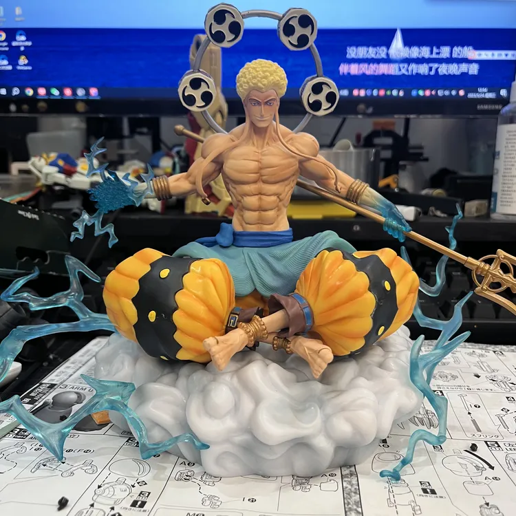 祖国版 bt雷神 pvc手办 底座带灯双头雕摆件