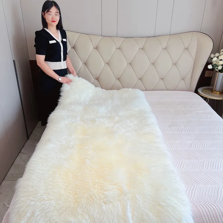 单人羊皮褥子皮毛一体学生宿舍褥子老人羊毛皮床褥床垫加厚防潮