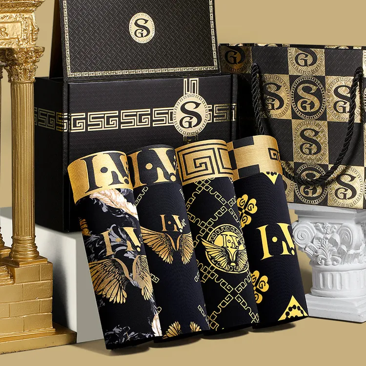 正品冰丝男士短裤夏季薄款男生平角裤中腰透气大码运动短裤头高档