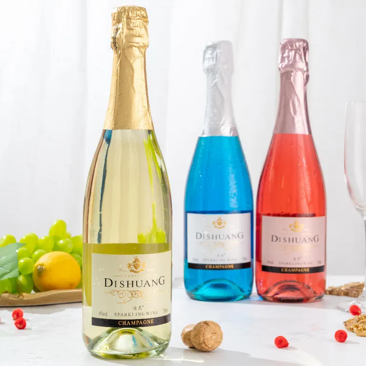 瓶装果酒迪爽气泡酒三种口味（、蓝莓、荔枝）低度酒起泡酒微醺