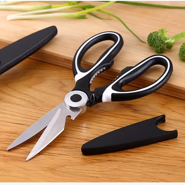 多功能熊猫剪刀厨房厨用家用不锈钢强力鸡骨剪杀鱼剪菜省力日用剪