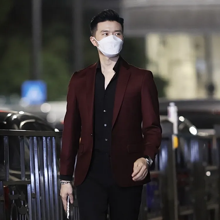 猎撒秋季高级感休闲小西装外套修身单西上衣英伦风男装单件西服