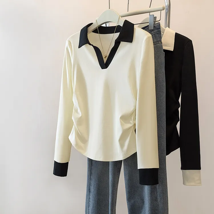 yoewshean/羽媗胖妹妹大码收腰遮肚显瘦打底衫上衣高端大气女装