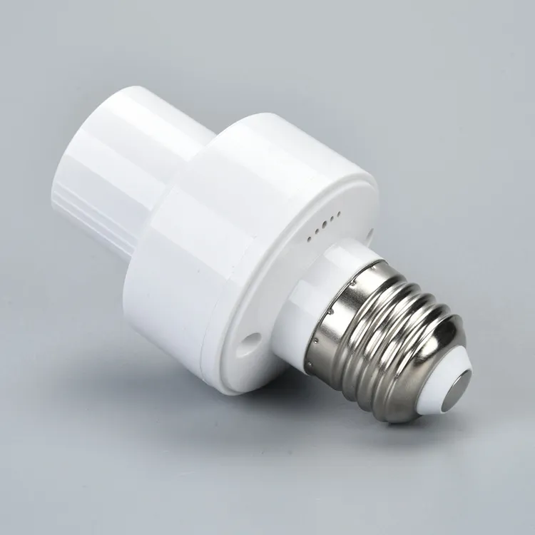 雷达人体感应灯座灯头楼梯走廊车库E27螺口智能雷达感应灯头