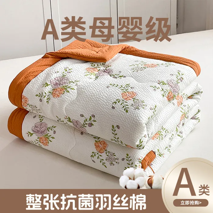 A类母婴夏季夏被空调被夏凉被儿童被芯单夏被单双人学生宿舍机洗4