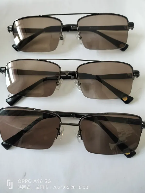 双梁半框拉丝天然石头眼镜