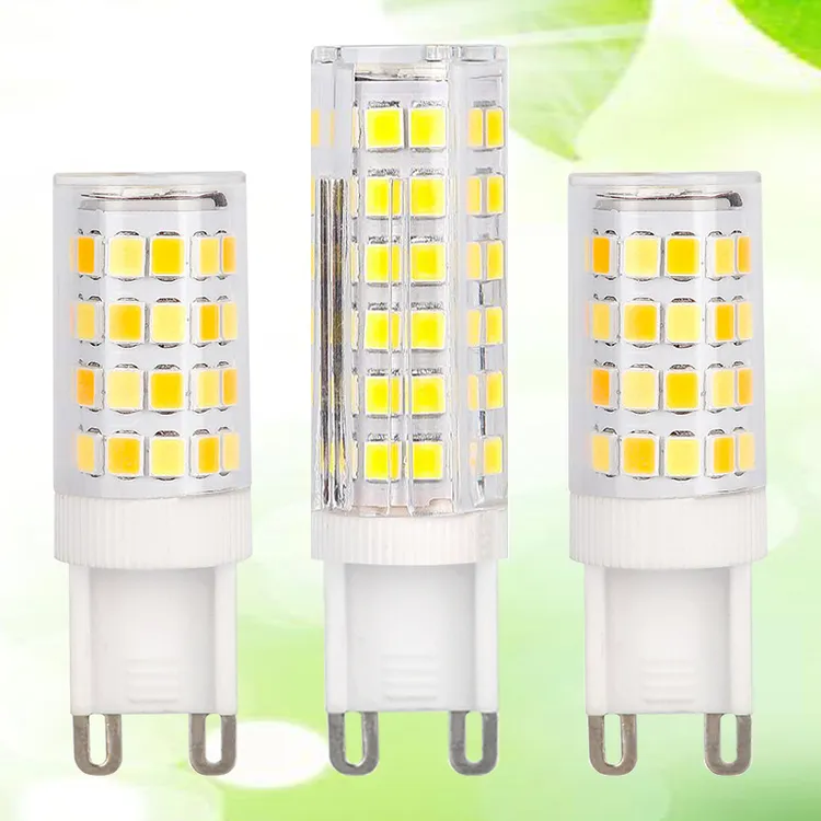 G9插泡led灯珠扁脚高压220V 分子吊灯暖光白光三色变光节能小灯泡