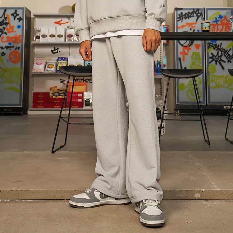 有志者UZIS弯刀针织运动长裤男篮球健身跑步卫裤美式休闲阔腿裤