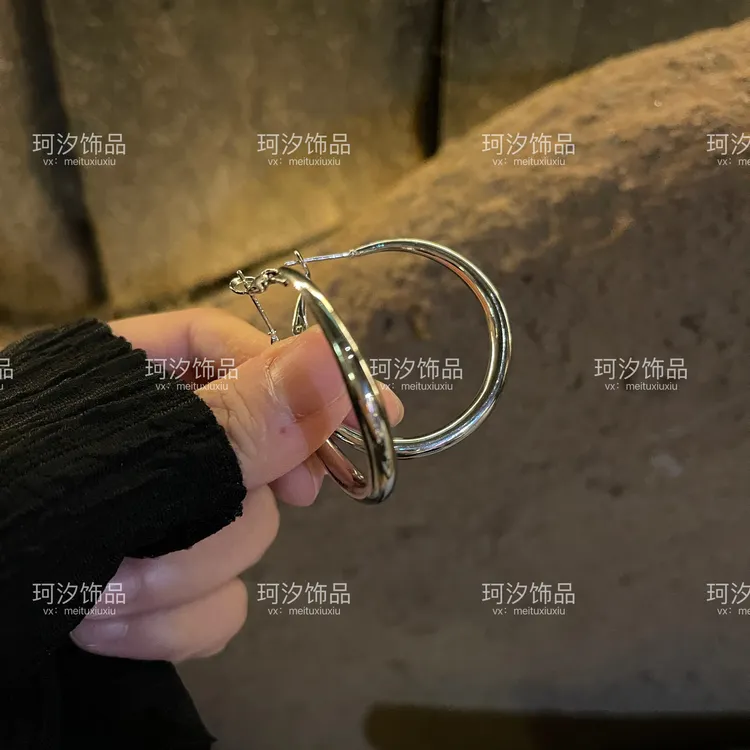 耳畔圆舞曲！金属冷淡风耳环女小众时尚夸耳饰盘发器商品图