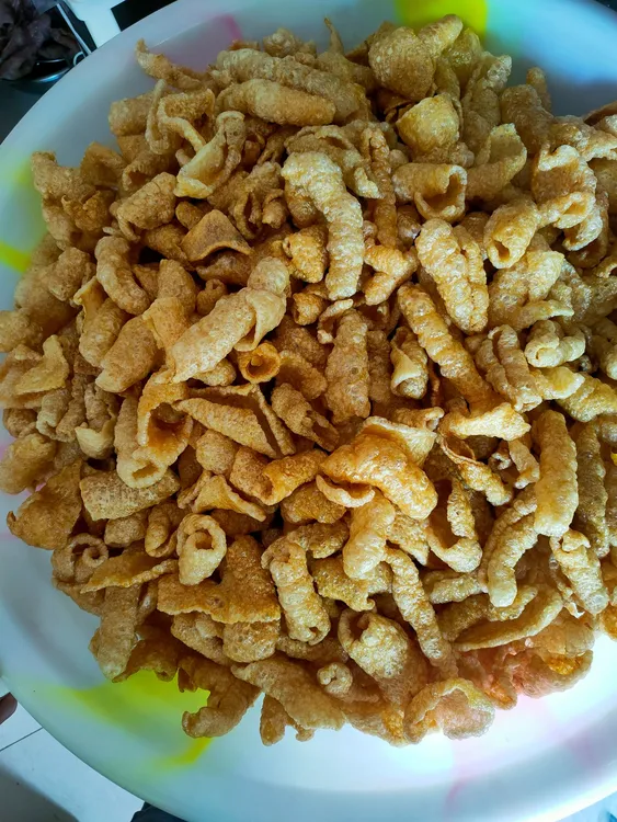 云润嘉云南特产宣威油炸泡猪皮火腿皮500g