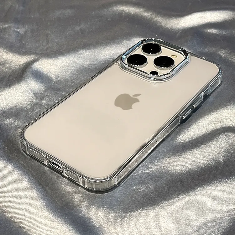 BANCA轻奢透明金属框适用苹果16手机壳iPhone15华为小米14vivoppo