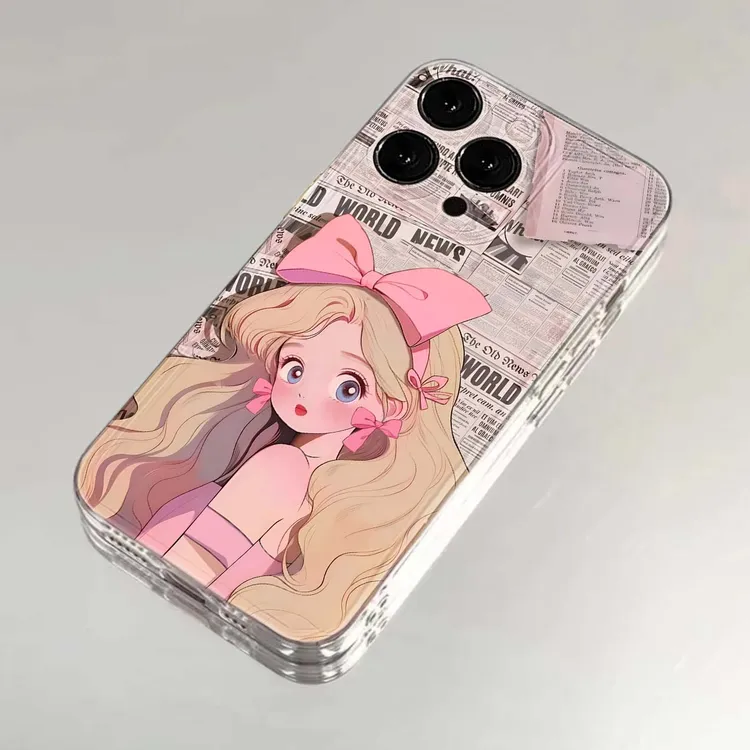 海报金发少女适用iphone15/13苹果14pro手机壳华为vivo小米oppo软