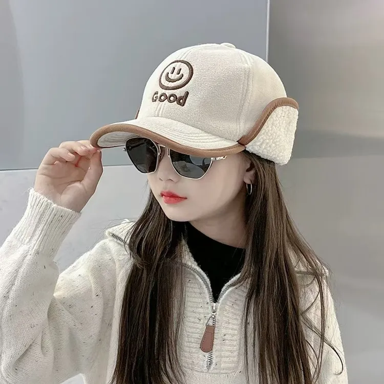 儿童帽子冬季护耳男童雷锋帽宝宝鸭舌保暖防风防寒男女小孩棒球帽