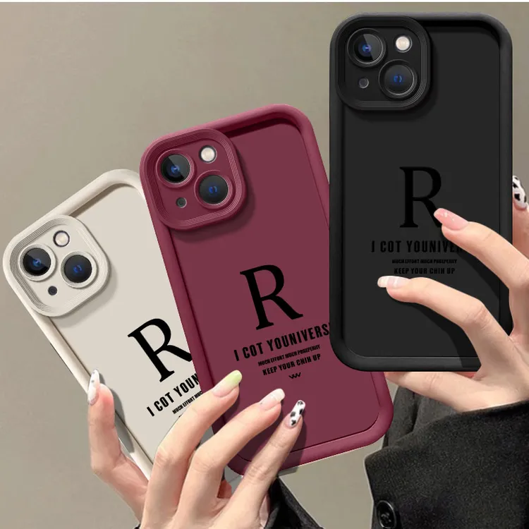 天眼阶梯黑色R适用于苹果13手机壳iPhone硅胶13防摔新手机套