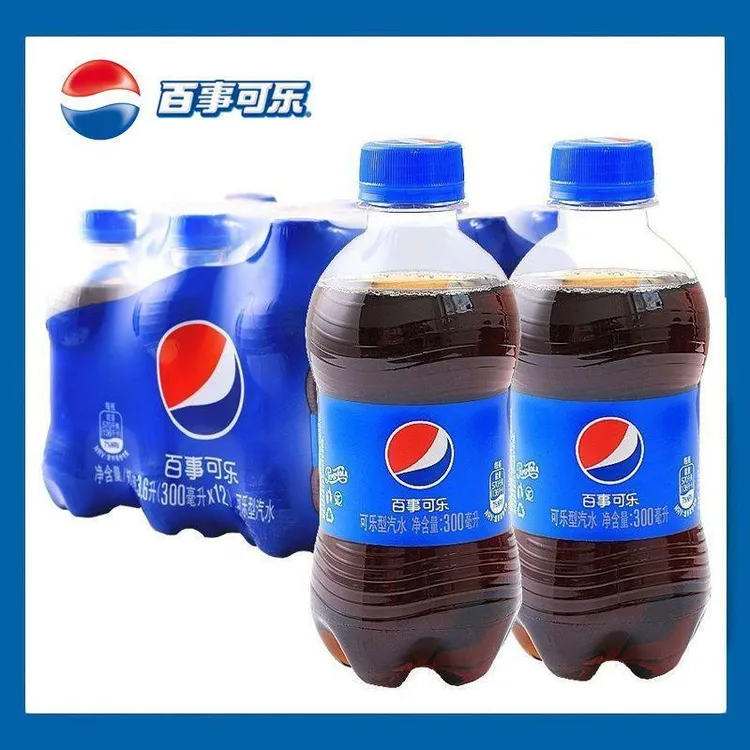 百事可乐七喜美年达300ml/瓶碳酸饮料有糖无糖可乐夏季饮料yb