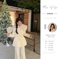 【山茶暮雪】<中秋国庆大狂欢>新中式高级感白鸭绒收腰短款羽绒服