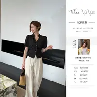 【南法优雅裤子】<中秋国庆大狂欢>设计感小众时尚百搭衬衣高腰裤