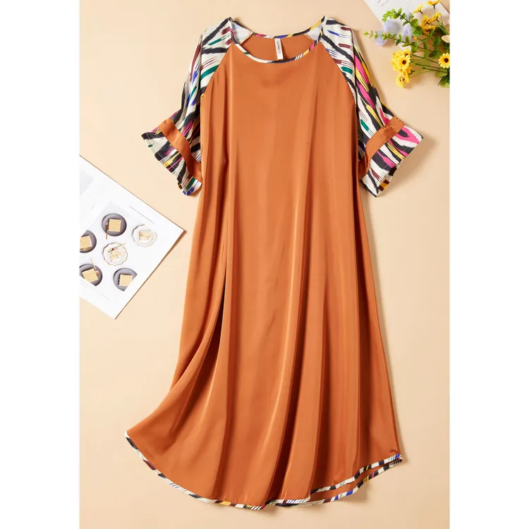 alnawa/爱乐纳瓦爆款宽松夏季睡衣家居服睡裙民族风透气裙子大码