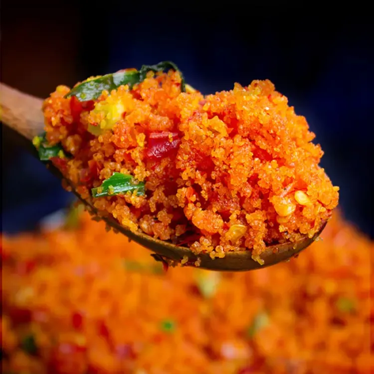 【榨广椒】湖北地方农家村自制特产纯手工榨辣椒渣海椒高山自种晾晒