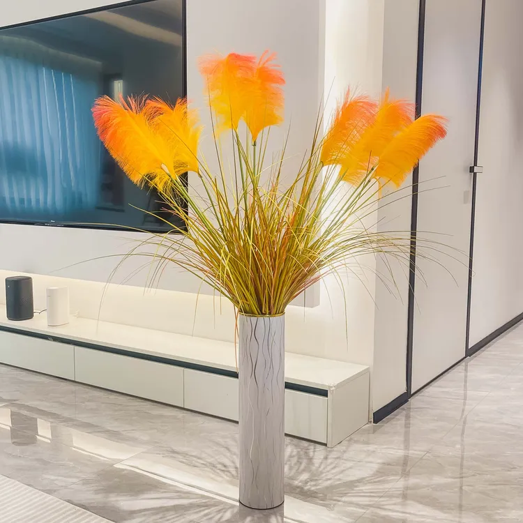 大芦苇仿真花客厅装饰绢花家居干花假花软装花艺客厅上档次芦苇商品图