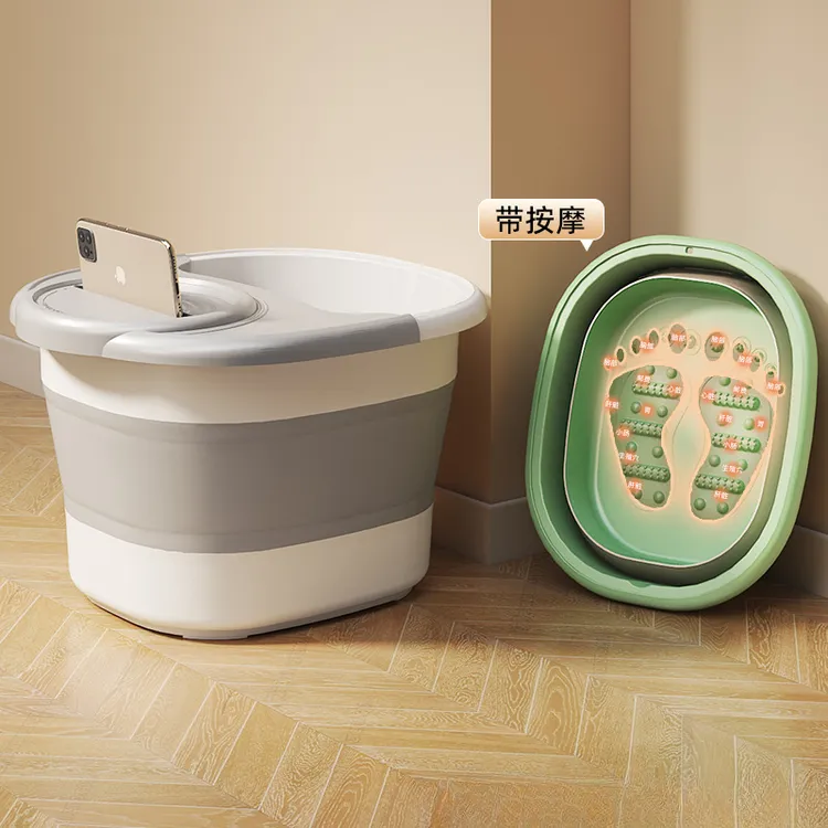 泡脚桶可折叠盆足浴盆洗脚盆家用宿舍过小腿盆子便携式泡脚桶