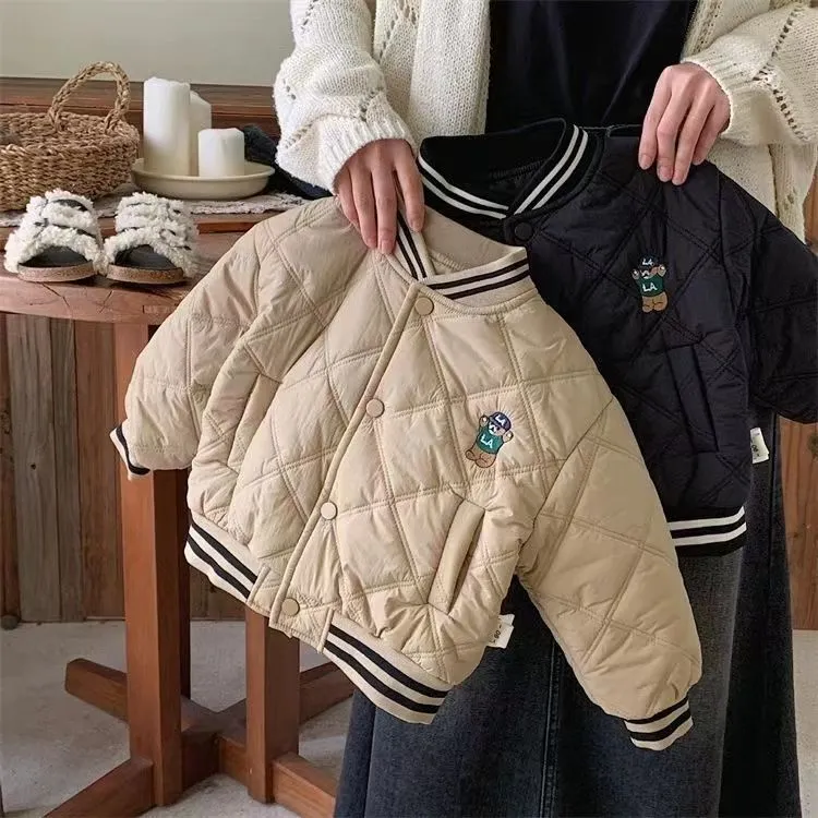  男童棉服加厚冬季新款儿童夹棉棒球服男孩棉袄冬款洋气保暖衣服