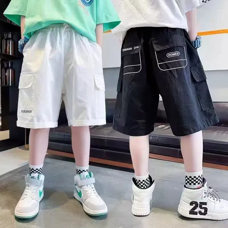 【纯棉】男童短裤夏季薄款五分裤儿童洋气中裤休闲宽松中大童工装裤