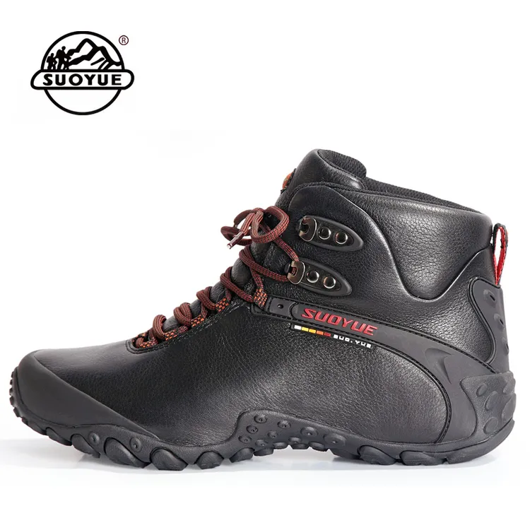 SUOYUE/索越索越登山情侣鞋冬季保暖棉鞋皮毛一体雪地靴徒步鞋女