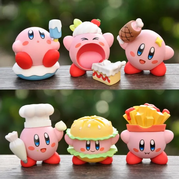 美食星之卡比手办盲盒蛋糕模型卡通动漫桌面装饰游戏周边公仔摆件