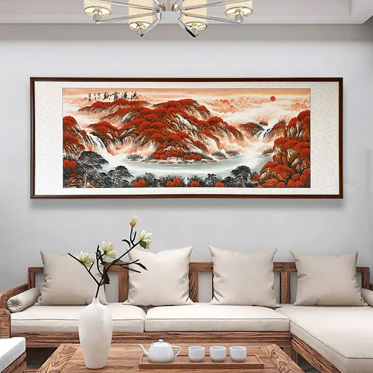 双11 孙献良国画作品鸿运当头山水画纯手绘12平尺山水书画字画