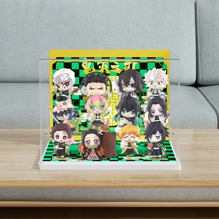 旻悦POPMAR泡泡玛 鬼灭之刃诞生花盲盒亚克力手办展示盒P639