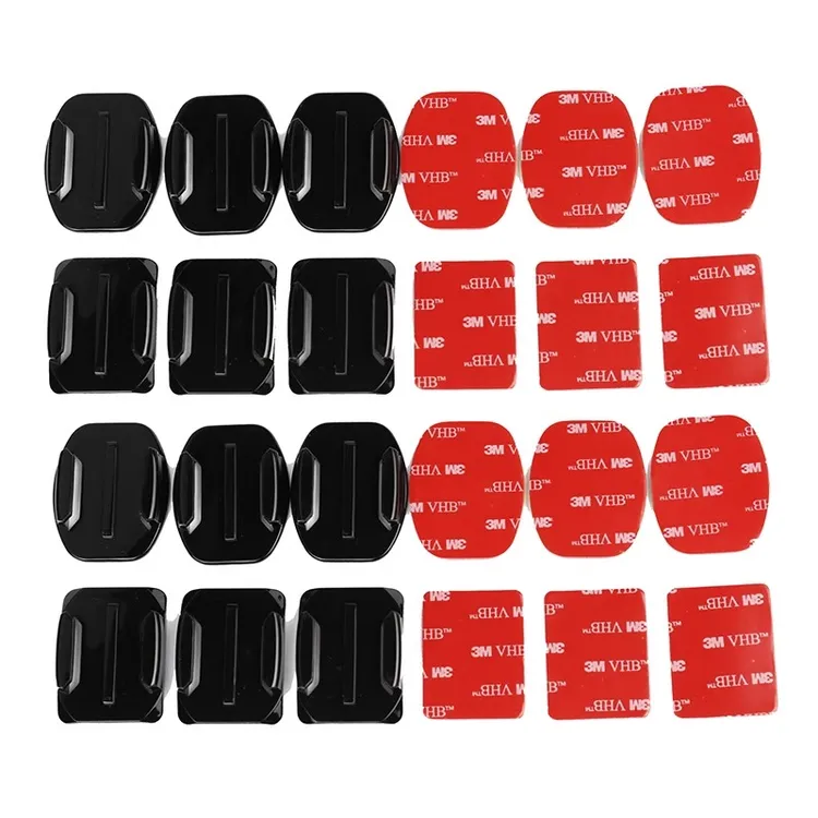 拍乐途GoPro固定3m胶头盔支架平弧底座头盔强力粘贴运动相机配件