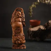 印度正区老山檀香弥勒摆件 清刀雕刻 木作【山木集】