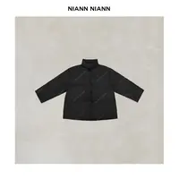  NiannNiann 新款小众女装柔软立领保暖手工中式盘扣鹅绒服 14892