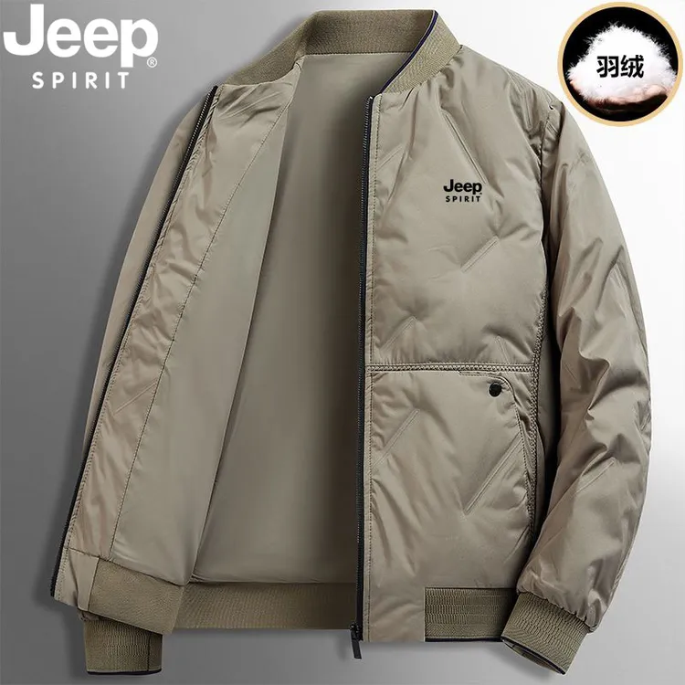 JEEPSPIRIT羽绒服男冬季新款时尚休闲立领防寒加厚保暖男士外套