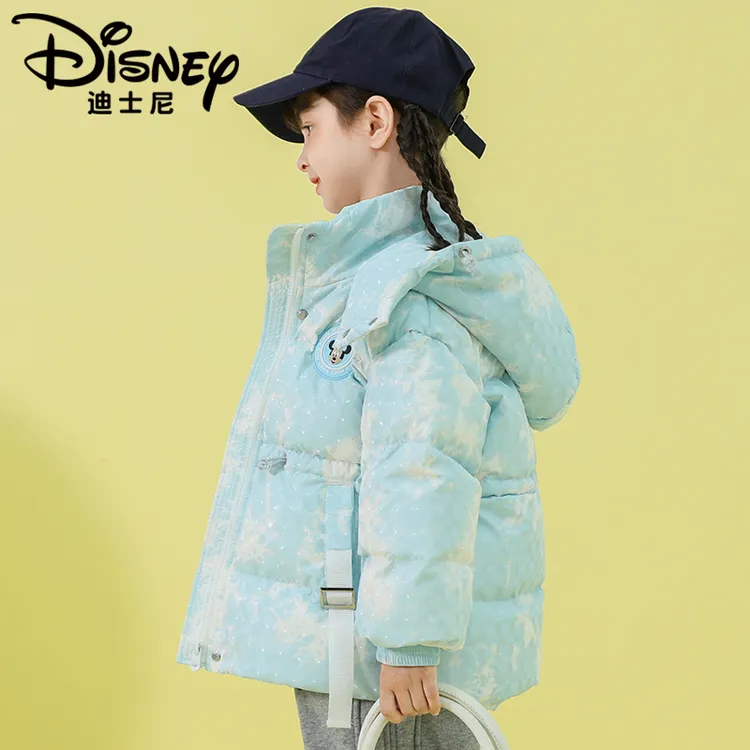 Disney/迪士尼男童女童五防免洗90%白鸭绒羽绒服儿童加厚外套