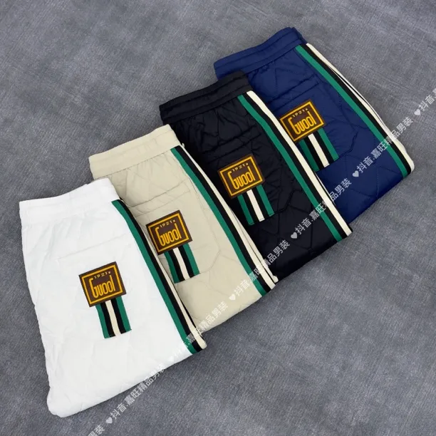 8660秋冬男士欧货轻奢潮流时尚百搭轻薄保暖防风外穿棉裤束脚裤