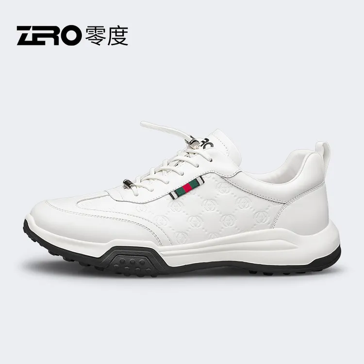 意大利零度新款运动鞋男士休闲皮鞋潮流百搭真皮小白鞋男轻奢正品