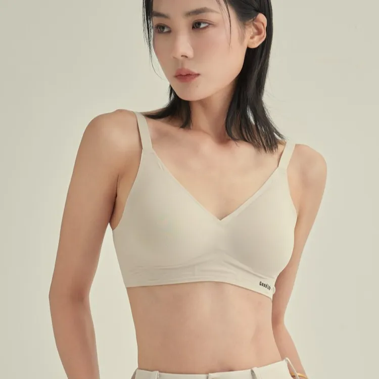 【两件】果冻条内衣女无痕舒适聚拢防下垂运动美背性感一体式文胸