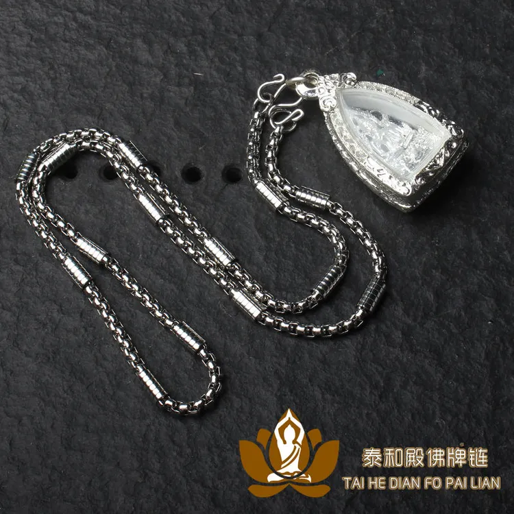 钛钢吊坠 泰伽佛牌链甄子丹明星同款钛钢不锈钢特殊身份 单挂双挂
