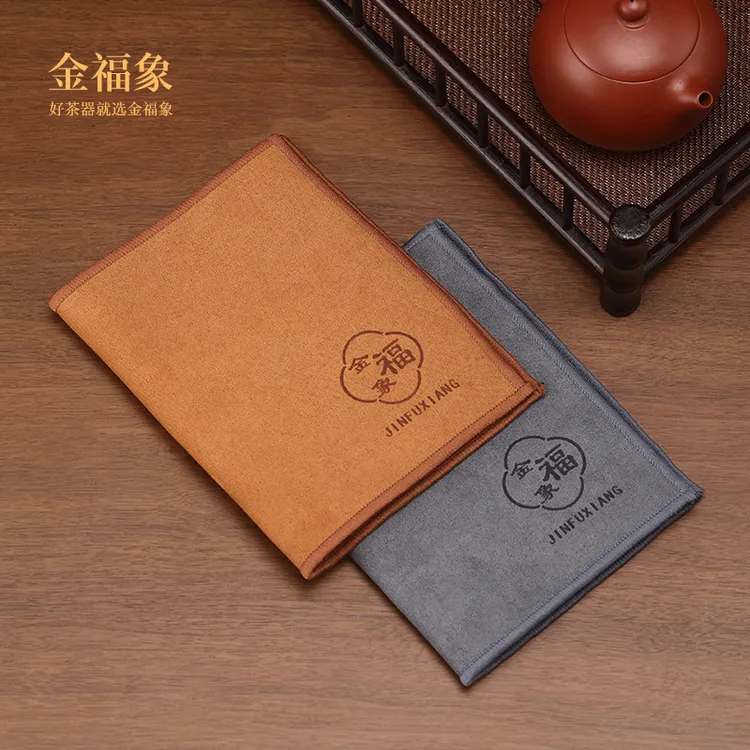 春节年货双面茶巾布吸水高档端紫砂壶养壶巾加厚茶垫桌棉麻毛巾商品图