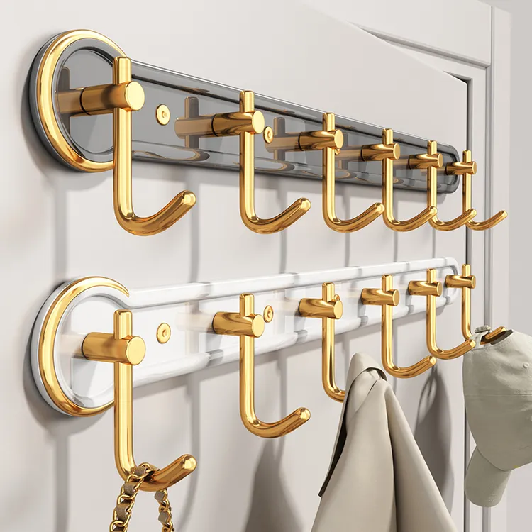 轻奢挂钩强力粘胶免打孔浴室卫生间壁挂粘钩墙壁门后无痕衣服挂钩