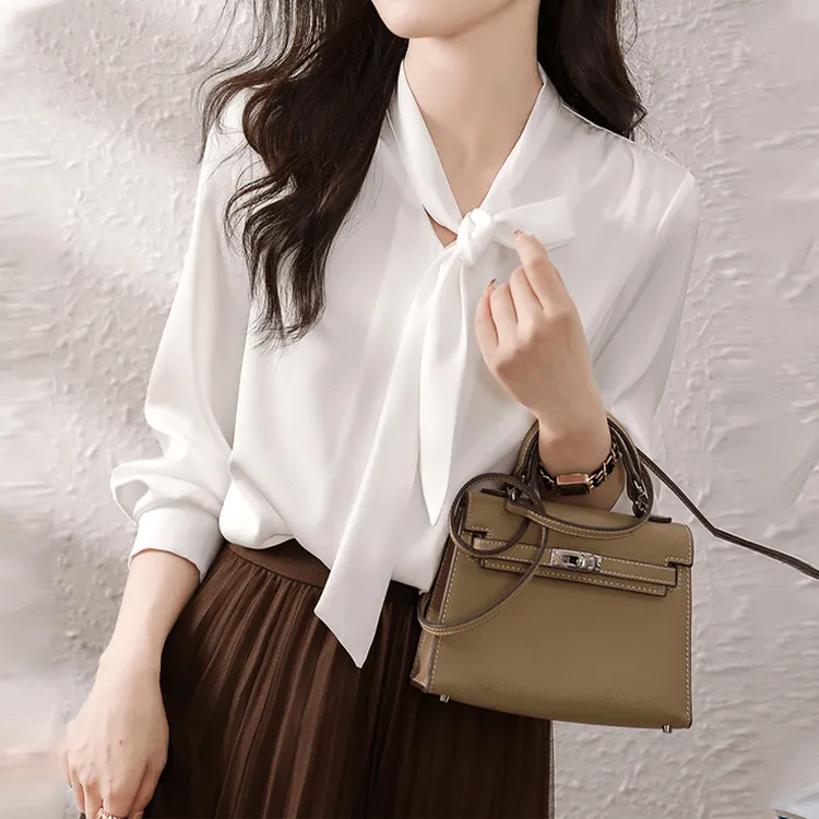 时尚设计感女士衬衫2025秋季新款大码宽松休闲显瘦气质衬衣