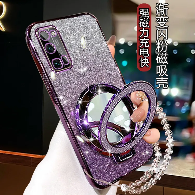 华为荣耀30pro手机壳女个性创意EBG-AN00软壳TN00全包防摔por带镜