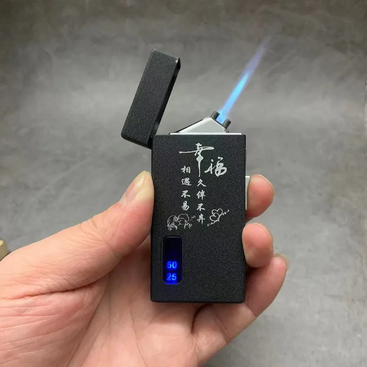 免费刻字打火机充气两用个性创意定制刻字七夕送男友老公生日礼物