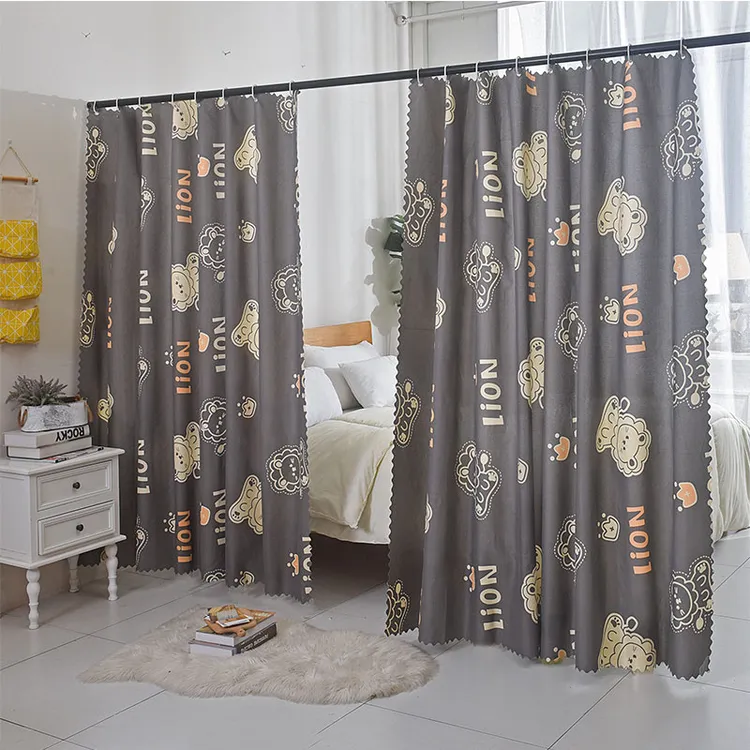 床帘加长款加长版出租屋公寓卧室客厅隔断帘过道分割布半遮光窗帘