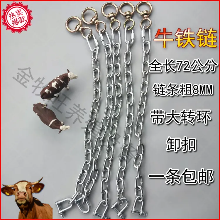 牛铁链栓牛铁链结实耐用加粗带转环栓牛链子