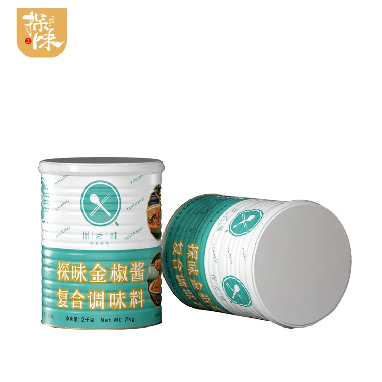 探之味金椒酱复合调味料桶装2KG 四川风味鲜辣香辣辣椒酱酒店商用